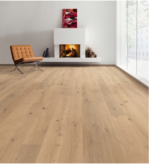 德国汉诺地板三层橡木Plank 1-Strip 180 2V Oak Puro White Sauvage brushed 538961